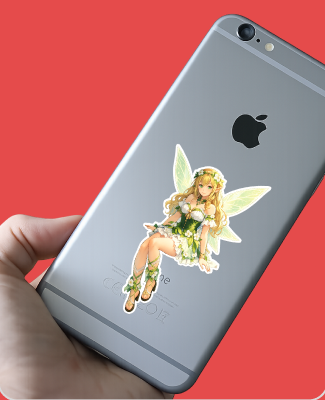 スマートフォンに貼ったステッカー